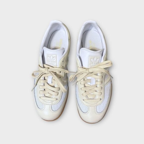 NEW Adidas SAMBA OG SHOES White Cream Gum 6 Women 37.5 NWOB $179 - Picture 8 of 10